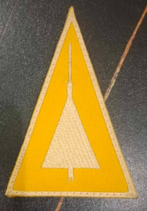 F-102 Delta Dart Yellow Triangle Shoulder Patch, 3.5 inch, Iron On/Sew On